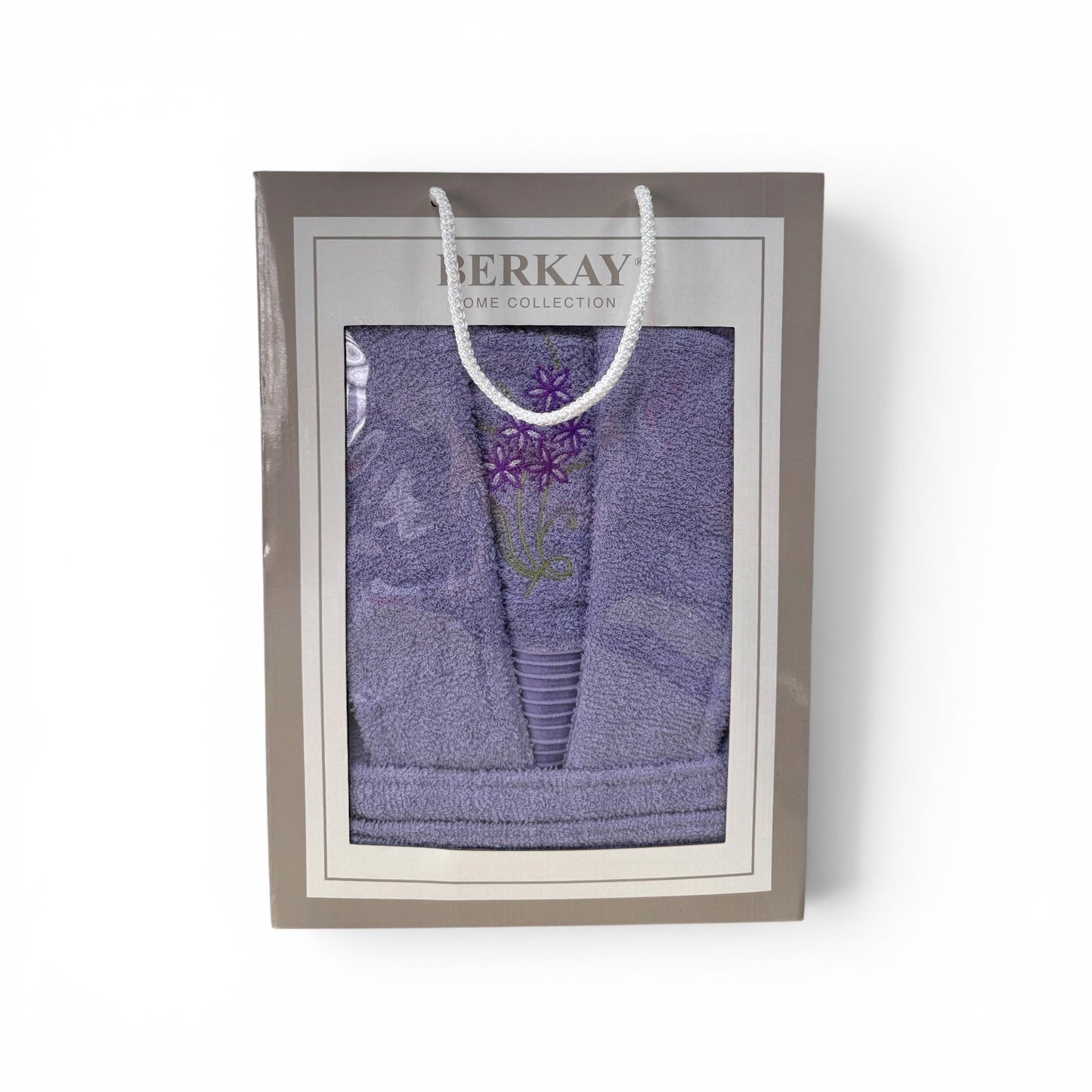 Poklon lux set – bademantil + peškir - LAVANDA