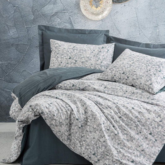 Pamučna posteljina za bračni krevet - Plima