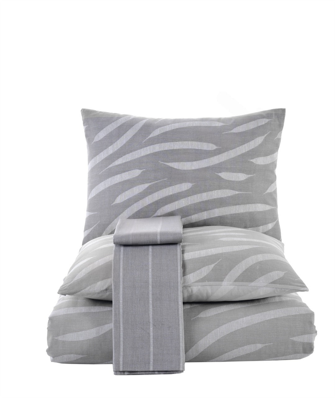 Posteljina za bračni ležaj – Siva Abstrakcija (100% pamuk)