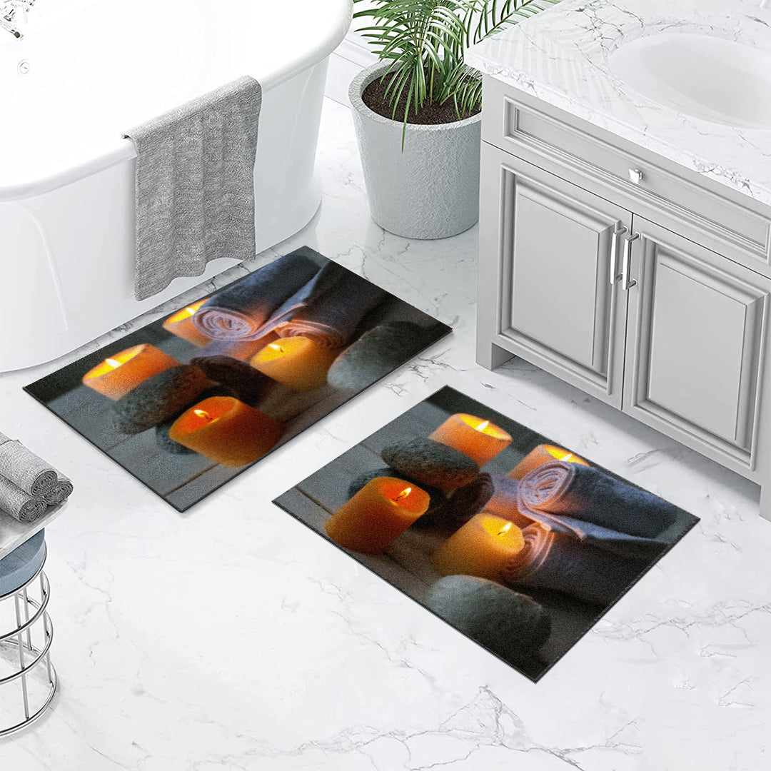 Set prostirka za kupatilo – Sveće 2