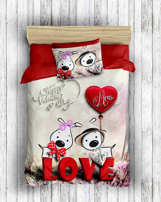 3D posteljina SINGL "Srećan dan zaljubljenih"