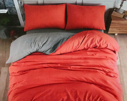 Komplet bračna posteljina - Crvena